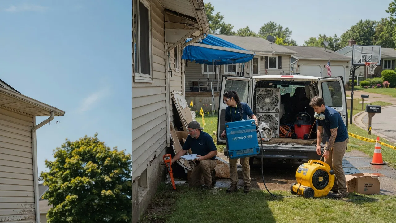Ceiling Leak Cleanup in Woodsfield, OH near me