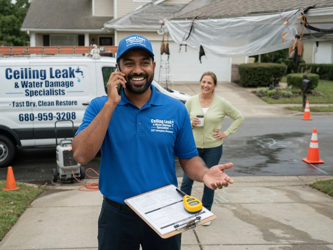 Ceiling Leak Cleanup Woodsfield, OH FAQs